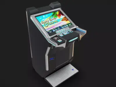 Slot Machine 05 Low-poly 3D model