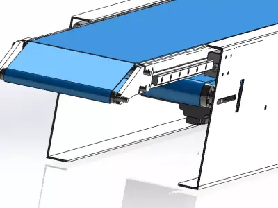 The Telescopic Conveyor is available in STEP file format 3D print model