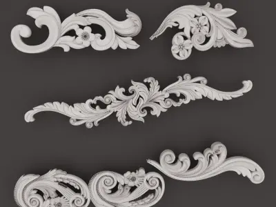 Trim Ornament 136 3D model