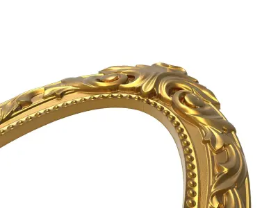 carved frame 3D model 27