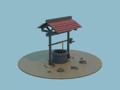 Brick Well Free 3D model