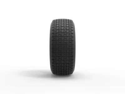 Tire of Dirt Modified stock car V3 Scale 1 to 25 3D print model