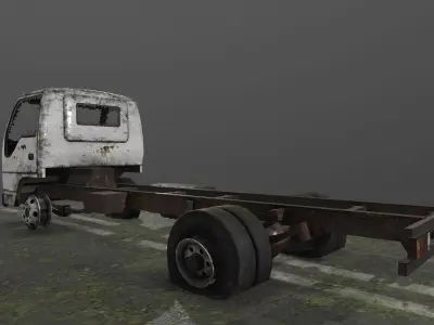 Old Truck 06 Low-poly 3D model