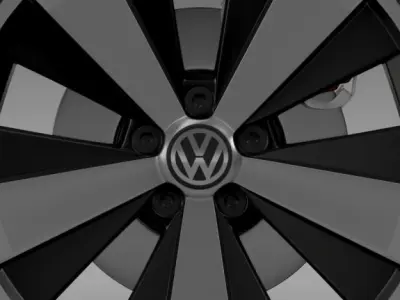 VW Beetle Turbo 2012 wheel 3D model