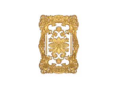 classical door decor 16 3D model