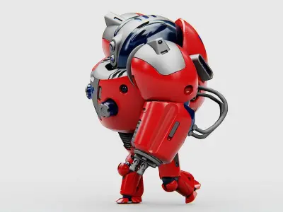 ASTRONAUT BOT Rigged for Unreal Engine - Unity - MIXAMO  3D model