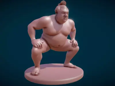 Sumo Wrestler 3D model