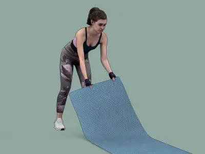 Stylized Fitness Character 3D model