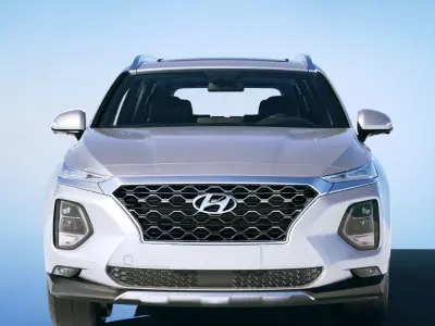 Hyundai Santa Fe 2020 Low-poly 3D model