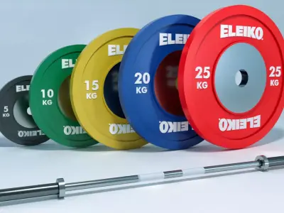 Olympic Weights Bar Set Eleiko  3D model