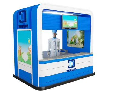 Booth Exhibition Stand a436a 3D model