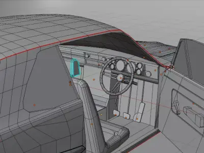 Nissan 2000 GT-R Lowpoly Fullpack Low-poly 3D model