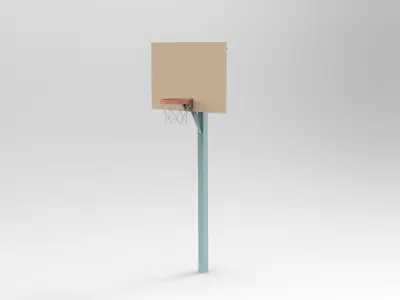 Basketball 3D model hoop Free low-poly 3D model