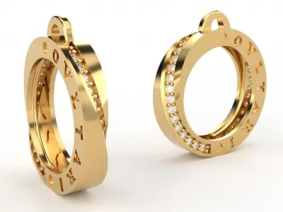 DIJE RUEDA ORO BVLGAR 3D print model