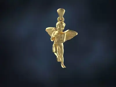 angel pendant Free 3D print model