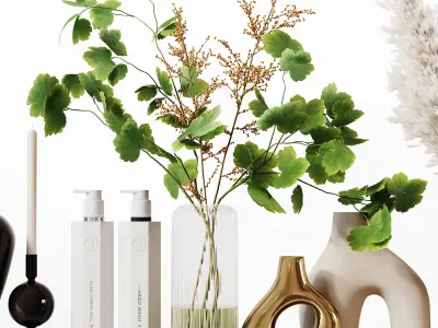 Decorative Set 253 Low-poly 3D model