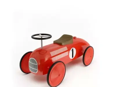 Red Toy Model Car 3D model
