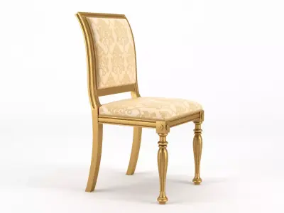 Classic Luxury Dining Chair 3D model
