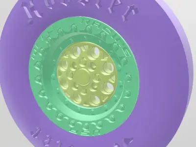 FRONT MAGNUM IMPORT WELD WHEELS AND HOOSIERS FOR SCALE AUTOS 3D print model