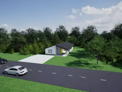 Modern house 3D model 26