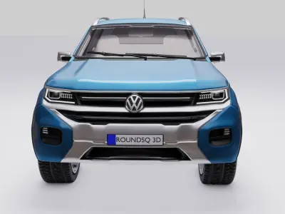 Volkswagen Amarok v6 2023 Low-poly 3D model