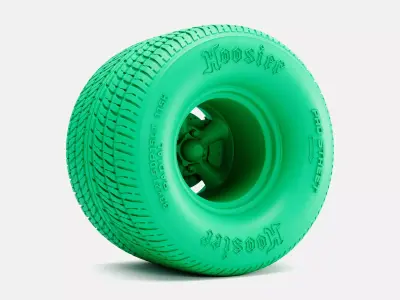 15x15 Torq Thrust D Wheel Hoosier Pro Street Tire 3D print model