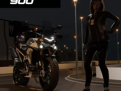 Triumph Tiger 900 RallyPro 3D model