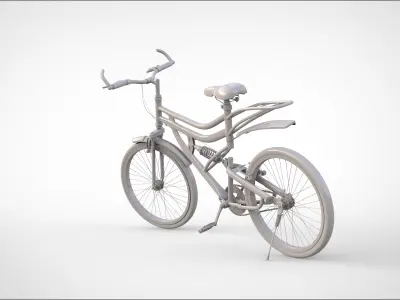 Hercules MTB Bicycle Low-poly 3D model