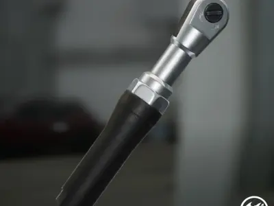 Pneumatic wrench Low-poly 3D model