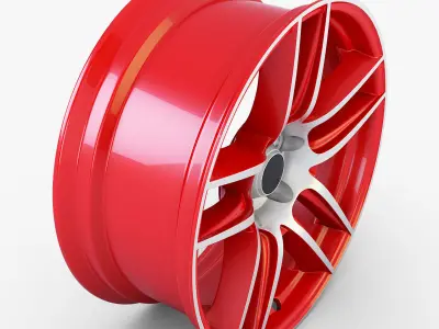 Boss 302 19 Laguna Seca wheel red 3D model