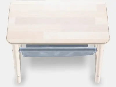 VILTO stool with storage Low-poly 3D model