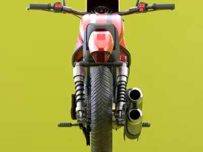 Chinese HD Motorbike 3D model