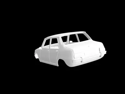 Renault 7 car 3D print model