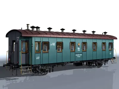 2-axle passenger car 3D model