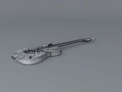 Eddie Van Halen Frankenstein guitar Free 3D model