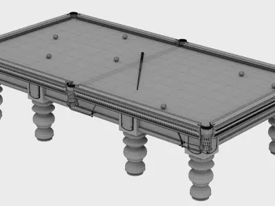 Billiard table 3D model