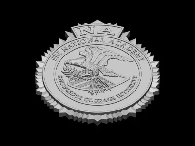 FBI national academy seal 3D print model