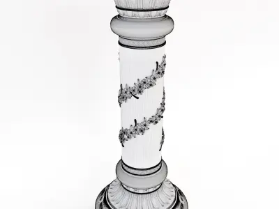 Stend of flowers 3D model