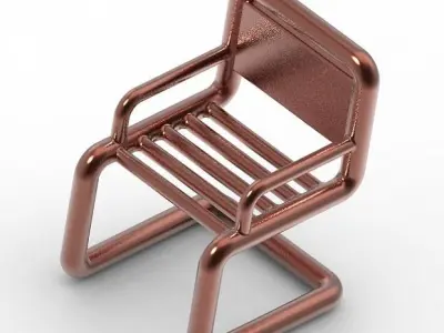 Kids Beauty Chair 3D print model