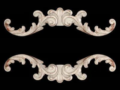 Classic carved 093 3D model