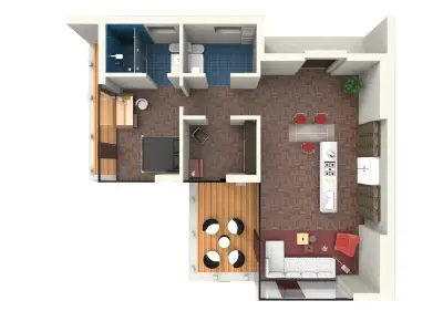 le corbusier home Low-poly 3D model