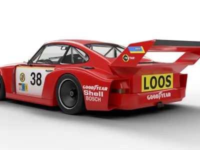 Porsche 935 77 Gelo No 67 Winner DRM Nurburgring Racing 1977 3D model