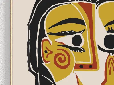 Abstract Painting Set of 3 pieces - No 22 Low-poly 3D model