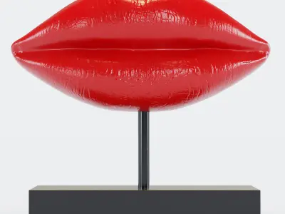 Collection of figurines of lips 9 models