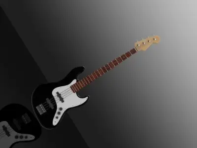 Fender Starcaster Bass guitar Free 3D model