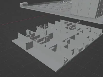 Condominio Habitacao Popular 3D model