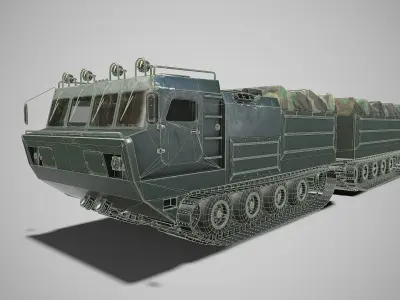 Gameready SUV DT-10 Low-poly 3D model