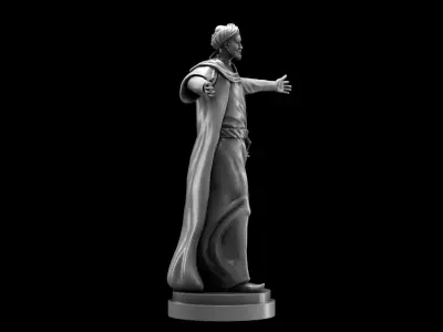 Statue Al-Khwarizmi - The Great Scientist and Mathematician 3D print model