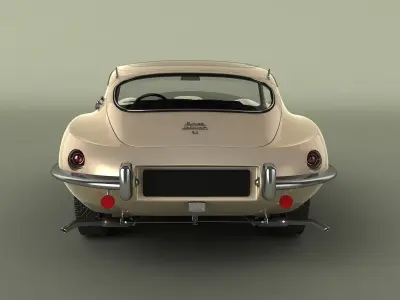 Jaguar E-type Raymond Loewy 3D model