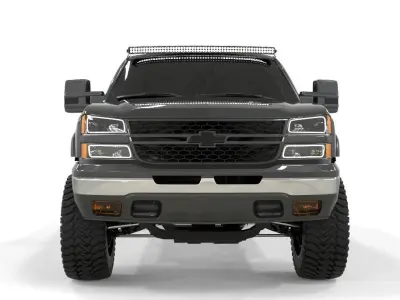 Chevrolet Silverado 2006 Lifted Truck  3D model